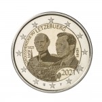 Luxemburgo 2€ 100 Anos Nascimento Grão-Duque Jean 2021 (versão holograma)